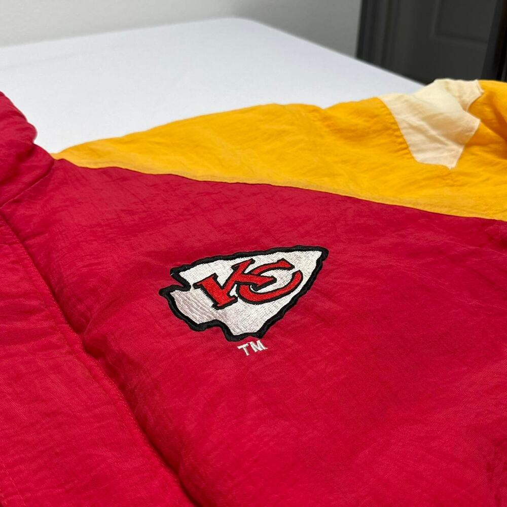Vintage 1998 Chiefs Logo 7 Signed Jacket Derrick Thomas Tony Gonzalez Size M NFL - Picture 8 of 10
